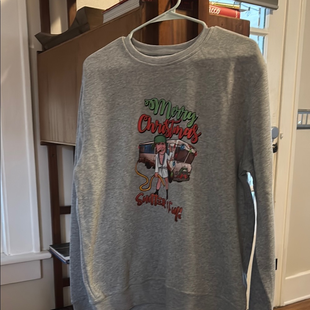 Gray Christmas Sweater